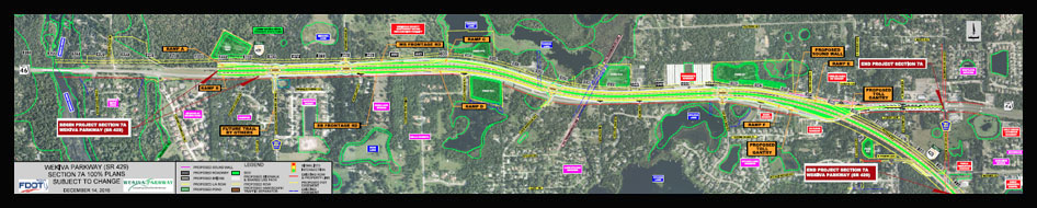Wekiva Parkway Section 7A map