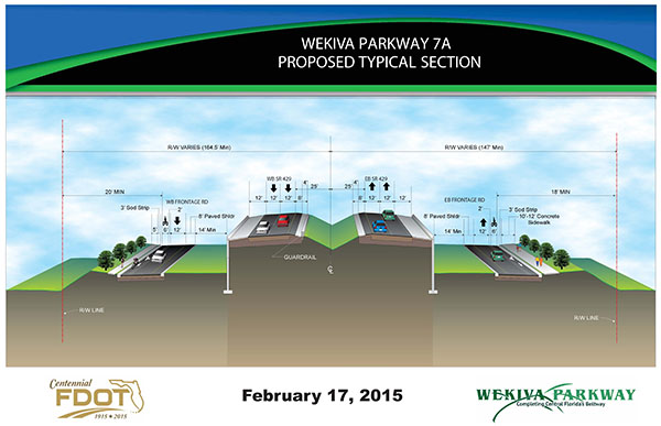 wekiva section 7a proposed typical section
